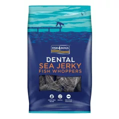   Fish4Dogs Tengeri Hal Dentális Jutalomfalat Kutyáknak 500g, Ropogós Halas Csemege Fogápoláshoz