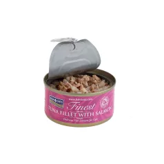   Fish4Cats Finest Tuna & Salmon Macskakonzerv 70g, Magas Haltartalmú Nedves Eledel