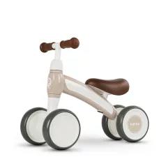 Qplay Cutey-5 Futóbicikli Bézs Lábbal Hajtós Gyermek Jármű – NaturalBabyShop részletes termékkép és vásárlási információ