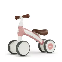   QPlay Cutey-5 New Rózsaszín Futóbicikli - Könnyű, Kompakt, Kétmagasságú Kormánnyal, 1-3 Éves Gyermekeknek, 20kg-ig Terhelhető