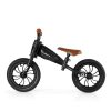 QPlay Feduro Fekete Futóbicikli - Motorkás Dizájn, Állítható Ülés, 12" Felfújható Kerekekkel, 3-6 Éves Gyermekeknek, 30kg-ig Terhelhető