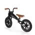 QPlay Feduro Fekete Futóbicikli - Motorkás Dizájn, Állítható Ülés, 12" Felfújható Kerekekkel, 3-6 Éves Gyermekeknek, 30kg-ig Terhelhető