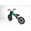 QPlay Feduro Zöld Futóbicikli - Motorkás Dizájn, Állítható Ülés, 12" Felfújható Kerekekkel, 3-6 Éves Gyermekeknek, 30kg-ig Terhelhető