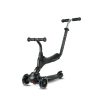 QPlay Sema Pro 5 az 1-ben Átalakítható Roller LED Kerekekkel - Ülőkével, Állítható Kormánnyal, 1-6 Éves Gyermekeknek, 50kg-ig Terhelhető, Fekete