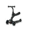 QPlay Sema Pro 5 az 1-ben Átalakítható Roller LED Kerekekkel - Ülőkével, Állítható Kormánnyal, 1-6 Éves Gyermekeknek, 50kg-ig Terhelhető, Fekete