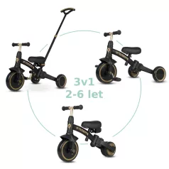 Qplay Stager Tricikli 3 az 1-ben Platina 2-6 Éves Korig – NaturalBabyShop részletes termékkép és vásárlási információ