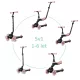 Qplay Roller és Futóbicikli Sema Evo LED Fényekkel Korall Rózsaszín 1-6 Éves Korig 50kg-ig Terhelhető – NaturalBabyShop részletes termékkép és vásárlási információ