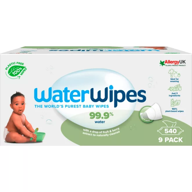 WaterWipes Biodegradable Szappanbogyó Törlőkendő Super Value Pack 540db