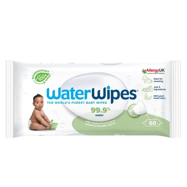 WaterWipes Biodegradable Szappanbogyó Törlőkendő Alap Csomag 60db