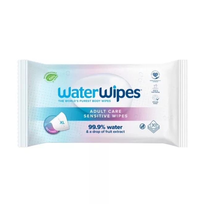 WaterWipes BIO Adult Care Sensitive Felnőtt Törlőkendő 30db