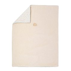   Nattou Takaró Baba Kétoldalas Velúr/pamut 100x75cm Mila Zoe & Lana - Puha Melegséghez és Kényelmes Mindennapi Használathoz