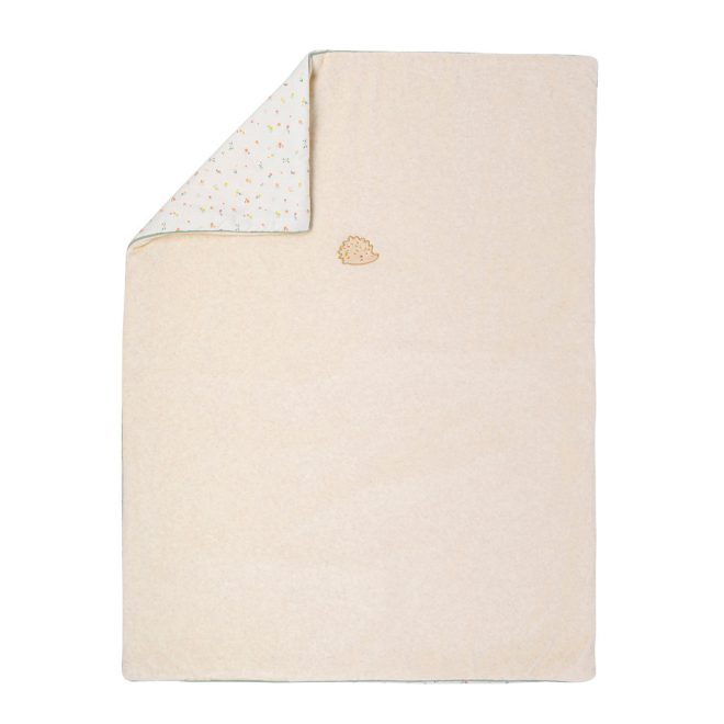 Nattou Takaró Baba Kétoldalas Velúr/pamut 100x75cm Mila Zoe & Lana - Puha Melegséghez és Kényelmes Mindennapi Használathoz