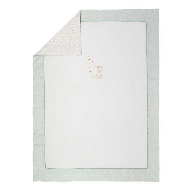 Nattou Takaró Baba Kétoldalas Velúr/pamut 135x100cm Mila Zoe & Lana - Puha Melegséghez és Kényelmes Mindennapi Használathoz