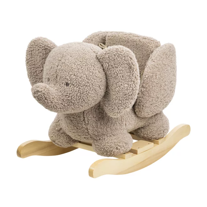 Nattou Teddy Plüss Hintaló Elefánt Taupe - Puha Fejlesztő Játék 10 Hónapos Kortól