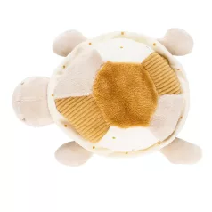   Nattou Lapidou Plüss Teknős Játék 4 Tevékenységgel, 19cm - Karamell Színű Szenzoros Fejlesztő Babajáték