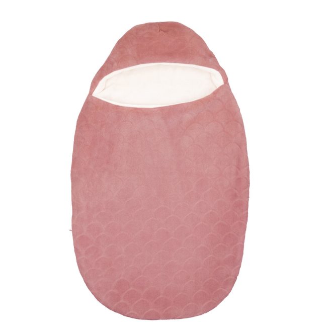 Nattou Lapidou Babahordozó Bundazsák Régi Rózsaszín 70 cm - Puha Meleg Téli Lábzsák