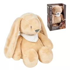   Nattou Sleepy Bunny 4in1 Zenélő Plüss Halványbarna - Sírásérzékelős Altató Játék Újszülött Kortól