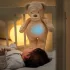 Nattou Sleepy Bear Beige 4 az 1-ben Altató Plüss Zenei Fényjelzővel és Sírásérzékelővel Újszülött Kortól - Nyugodt Altatáshoz Okos Gyerekszobai Segítség