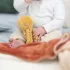 Nattou PIU PIU Polip Lapidou Első Babajáték Okkersárga Újszülött Kortól