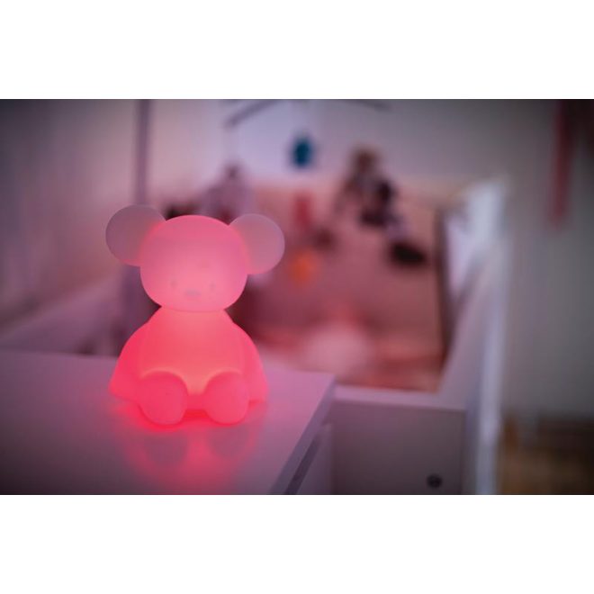 Nattou Lapidou Szilikon Éjszakai Fény Egérke - Hangérzékelős Baba Lámpa