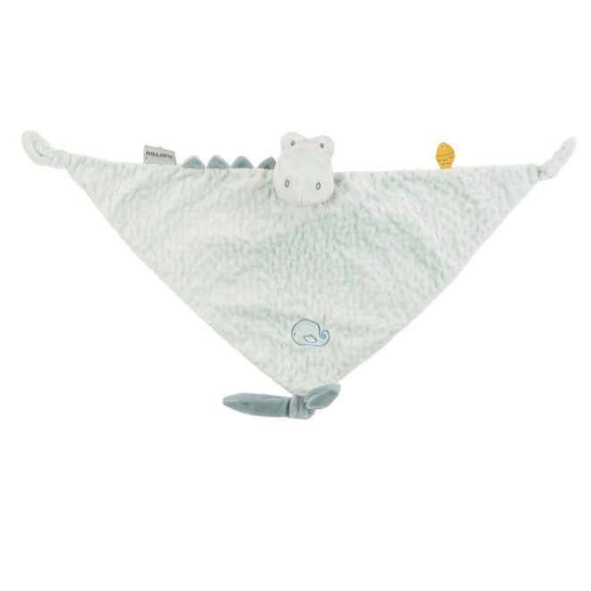 Nattou Romeo, Jules & Sally Plüss Maxi Krokodil 65x40cm - Puha Baba Alvóka