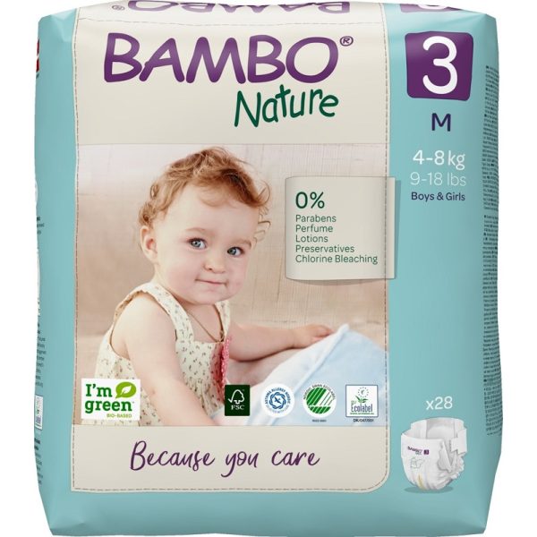 Bambo Nature Öko Pelenka 3 M Méret 28db (4-8Kg)