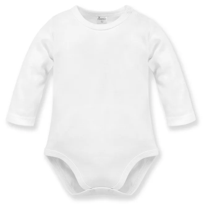 Pinokio Body Hosszú Ujjú Lovely Day Uni Fehér 62-es Méret – NaturalBabyShop részletes termékkép és vásárlási információ