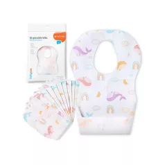   BabyOno Egyszer Használatos Előke 10db 6 Hónapos Kortól - Higiénikus Védelem Etetéshez és Utazáshoz