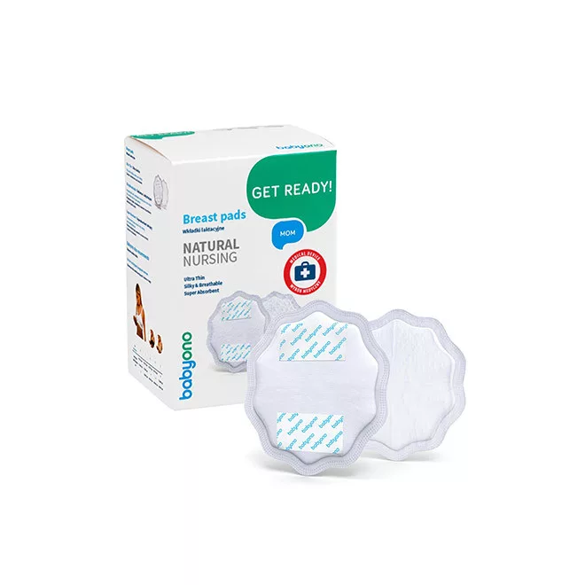 BabyOno Eldobható Melltartóbetét 24db - Diszkrét és Nedvszívó Betét Szoptatáshoz, Száraz és Kényelmes Érzettel