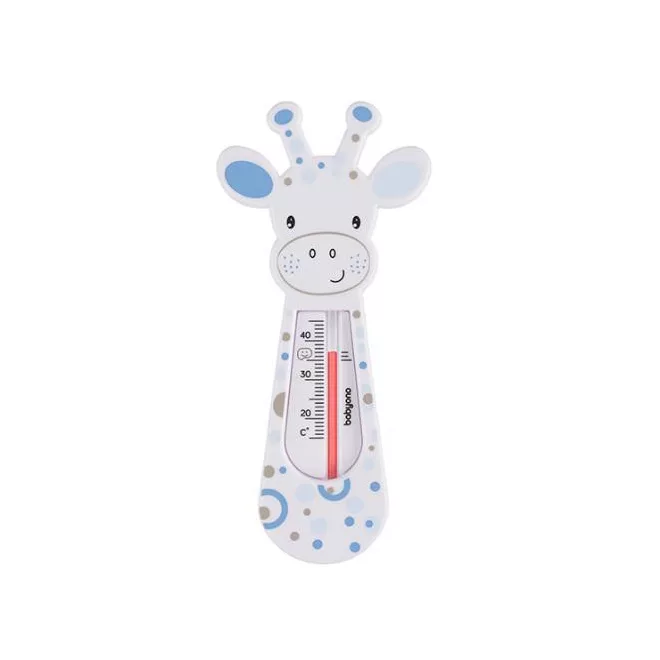 BabyOno Vízhőmérő Zsiráf - Kék, Biztonságos Fürdővíz-Hőmérséklet Mérő Baba és Gyermek Fürdetéshez
