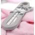 BabyOno Vízhőmérő Mosómedve - Szürke, Biztonságos Fürdővíz-Hőmérséklet Mérő Baba és Gyermek Fürdetéshez