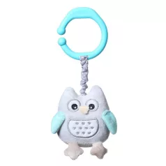   BabyOno Bagoly Sofia Felfüggeszthető Rezgő Játék C-Karikán Kék Színben Újszülött Kortól