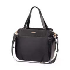   BabyOno Coco Pelenkázótáska Fekete - Elegáns, Vízlepergető Anyagból, Pelenkázó Alátéttel és Többfunkciós Rekeszekkel a Praktikus Mindennapokhoz