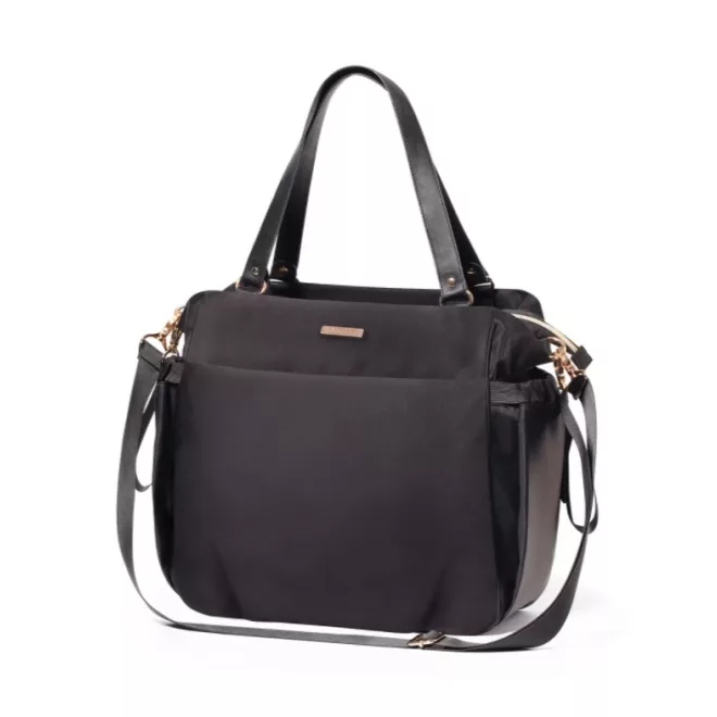 BabyOno Coco Pelenkázótáska Fekete - Elegáns, Vízlepergető Anyagból, Pelenkázó Alátéttel és Többfunkciós Rekeszekkel a Praktikus Mindennapokhoz