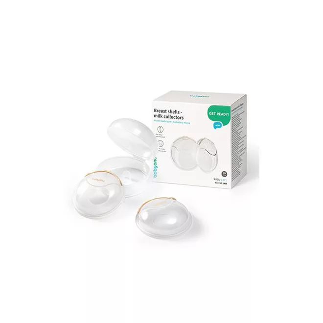 BabyOno Anyatejgyűjtő Kagyló 2db - Kényelmes Tejgyűjtés Szoptatás Közben, Szivárgás Ellen és Higiénikus Használatra