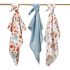 BabyOno Muszlin Pelenka Super Soft Kék 3db (70x70cm)