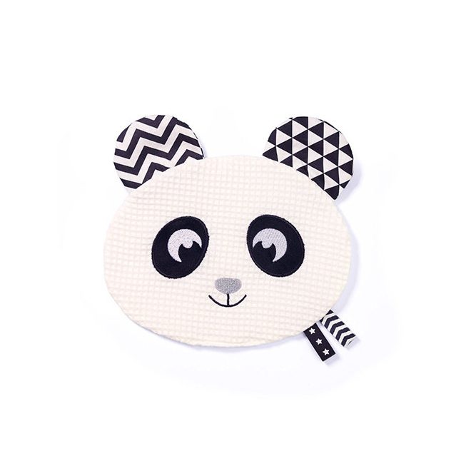 BabyOno Plüss Játék Puha Panda Happy Panda - Ölelhető Alvókás Baba Játék Újszülött Kortól