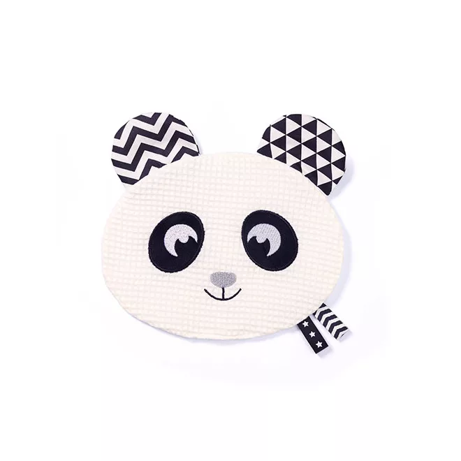 BabyOno Plüss Játék Puha Panda Happy Panda - Ölelhető Alvókás Baba Játék Újszülött Kortól