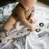 BabyOno Plüss Játék Puha Panda Happy Panda - Ölelhető Alvókás Baba Játék Újszülött Kortól