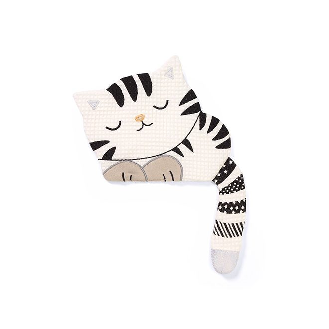 BabyOno Plüss Játék Puha Kitty - Ölelhető Alvókás Baba Játék Újszülött Kortól