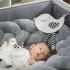 BabyOno Plüss Játék Puha Madárka Little Birdie - Ölelhető Alvókás Baba Játék Újszülött Kortól