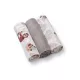 BabyOno Super Soft Muszlin Textilpelenka 3db Szürke 70x70cm - Puha, Légáteresztő és Gyengéd Pelenkák Babáknak