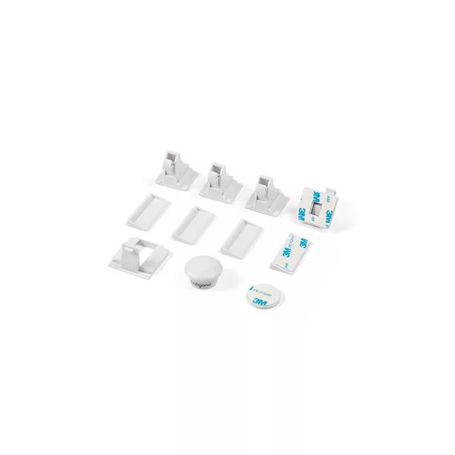 BabyOno Mágneses Bútorzár Szett 4db - Gyerekbiztonsági Zár, Rejtett Rögzítés, Könnyű Nyitás Kulccsal