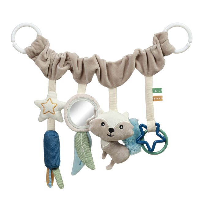 BabyOno Függő Játszószőnyeg Mosómedve - Újszülött Kortól, Fejlesztő Baba Tornaszőnyeg Függő Játékokkal