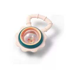   BabyOno Virág Csörgő Rágókával 3 Hónapos Kortól - Fogzást Segítő Rágóka és Csörgő, Könnyen Megfogható Babajáték