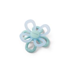   BabyOno Szilikon Rágóka Virág Kék - Fogzást Segítő Baba Rágóka, Puha és Biztonságos Kialakítással