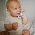 BabyOno Szilikon Rágóka Virág Kék - Fogzást Segítő Baba Rágóka, Puha és Biztonságos Kialakítással