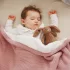 BabyOno Takaró Pamut Puha Meleg Fleece Anyaggal Bélelt 75x100cm Rózsaszín - Puha Melegséghez és Kényelmes Mindennapi Használathoz