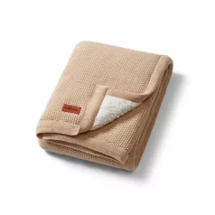   BabyOno Takaró Pamut Puha Meleg Fleece Anyaggal Bélelt 75x100cm Bézs - Puha Melegséghez és Kényelmes Mindennapi Használathoz