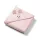 BabyOno Bambusz Kapucnis Törölköző Super Soft Rózsaszín 100x100cm - Gyengéd Törléshez Fürdés Után